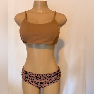 Cupshe Brown Leopard Print Bikini Set